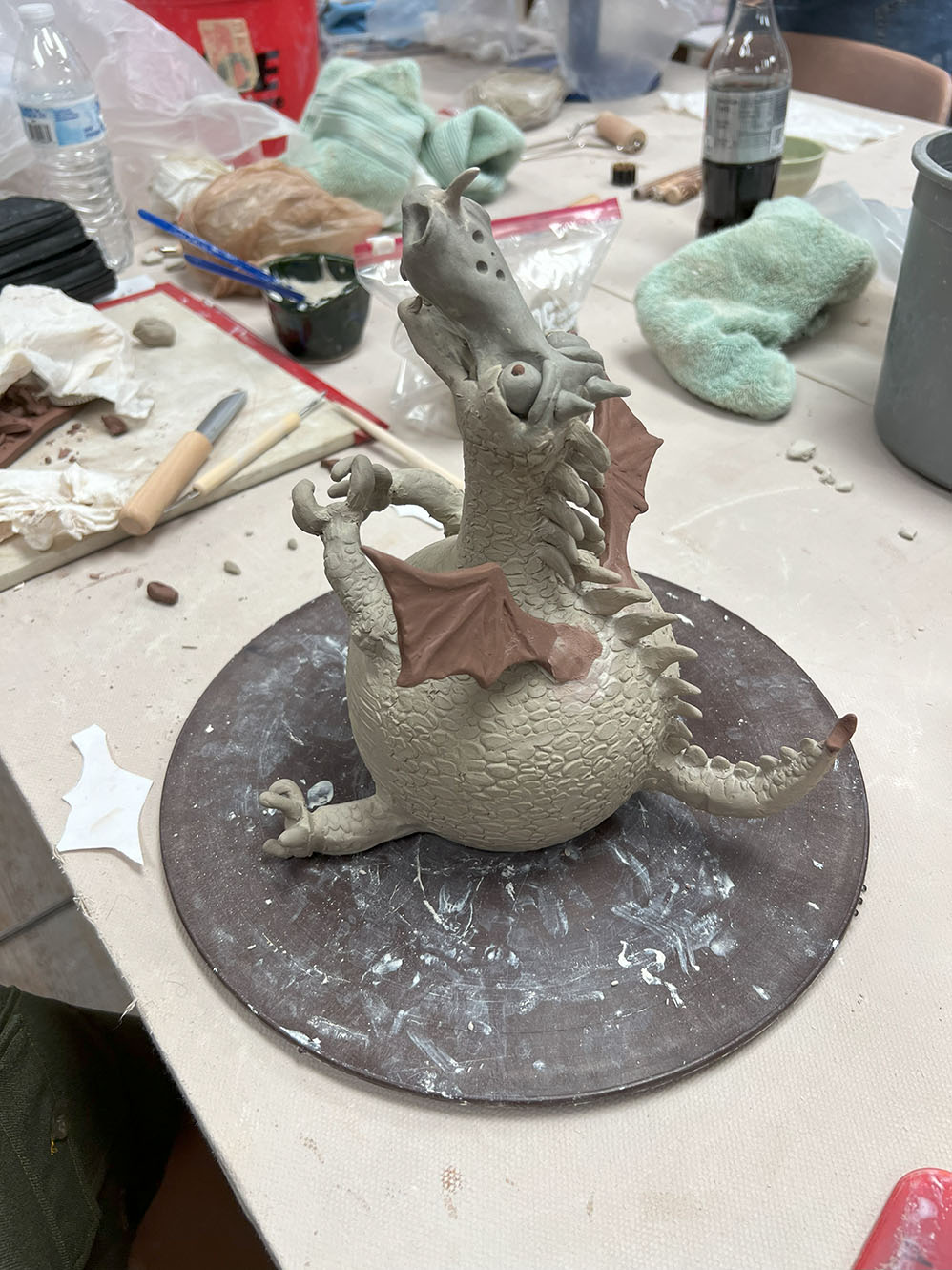 clay dragon rear